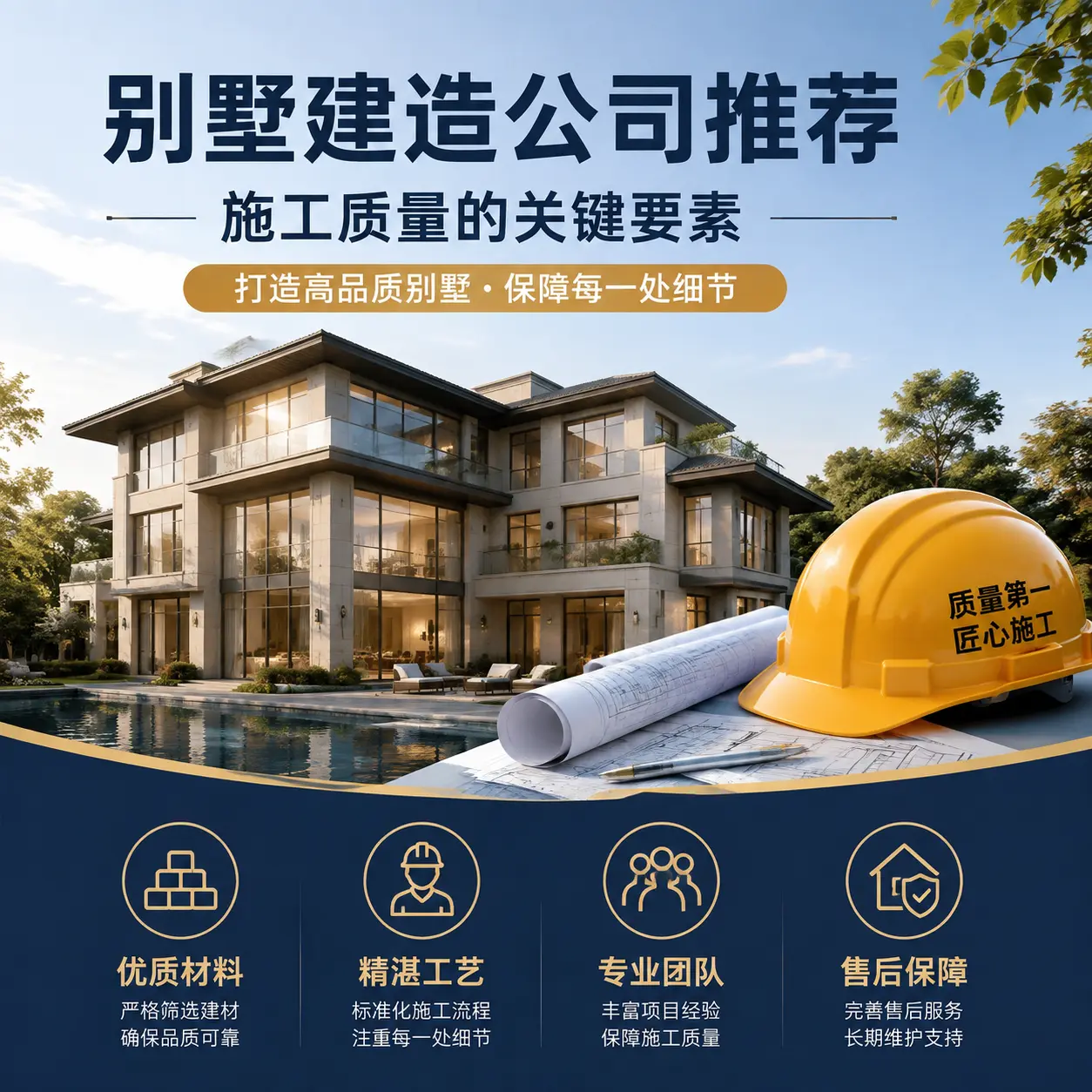别墅建造公司推荐： 印江 施工质量的关键要素