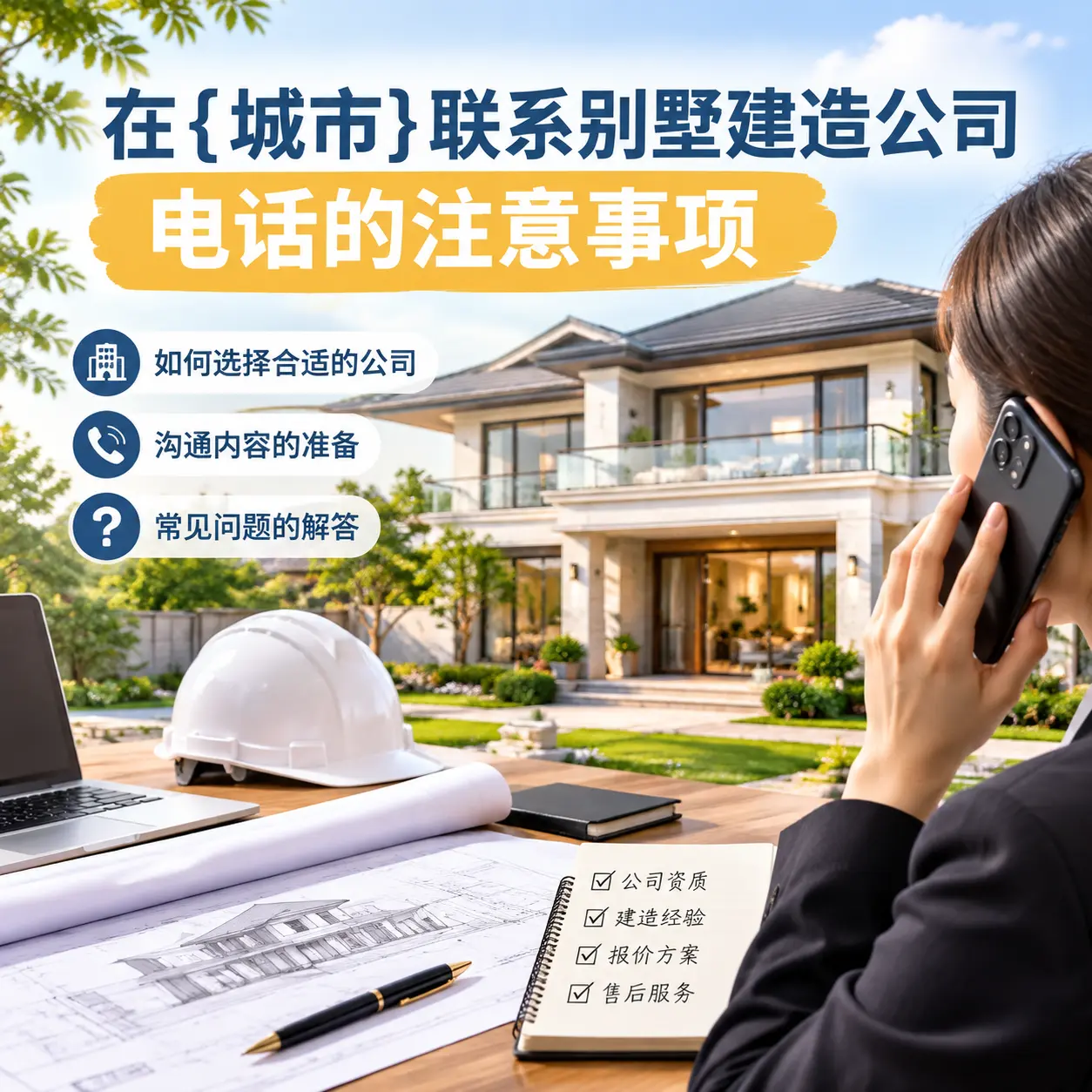 在印江联系别墅建造公司电话的注意事项