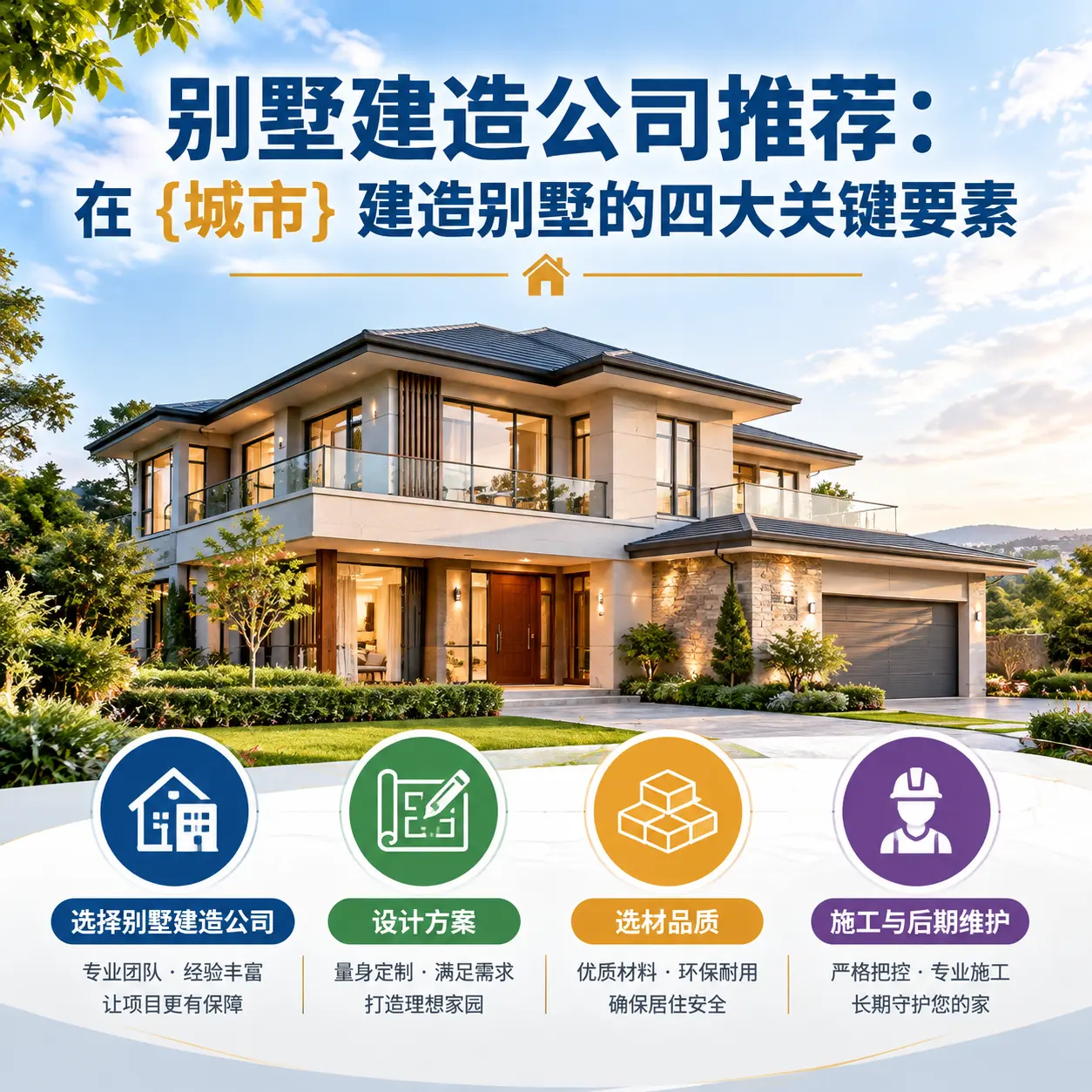 别墅建造公司推荐:在 印江 建造别墅的四大关键要素