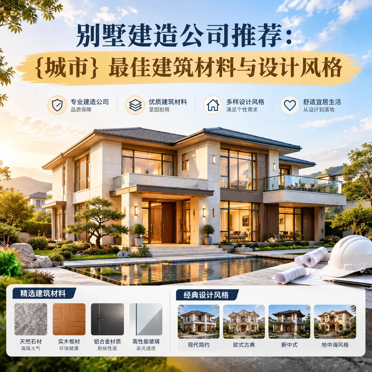 别墅建造公司推荐： 印江 最佳建筑材料与设计风格