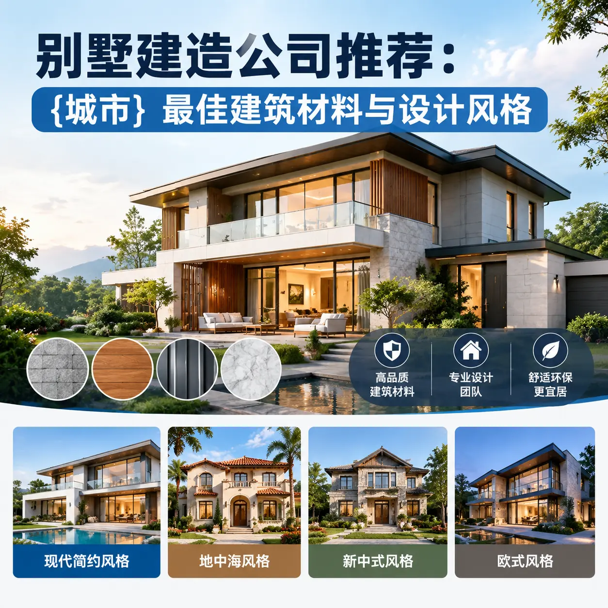 别墅建造公司推荐： 印江 最佳建筑材料与设计风格