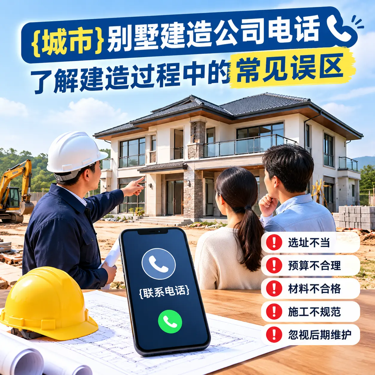 印江别墅建造公司电话，了解建造过程中的常见误区